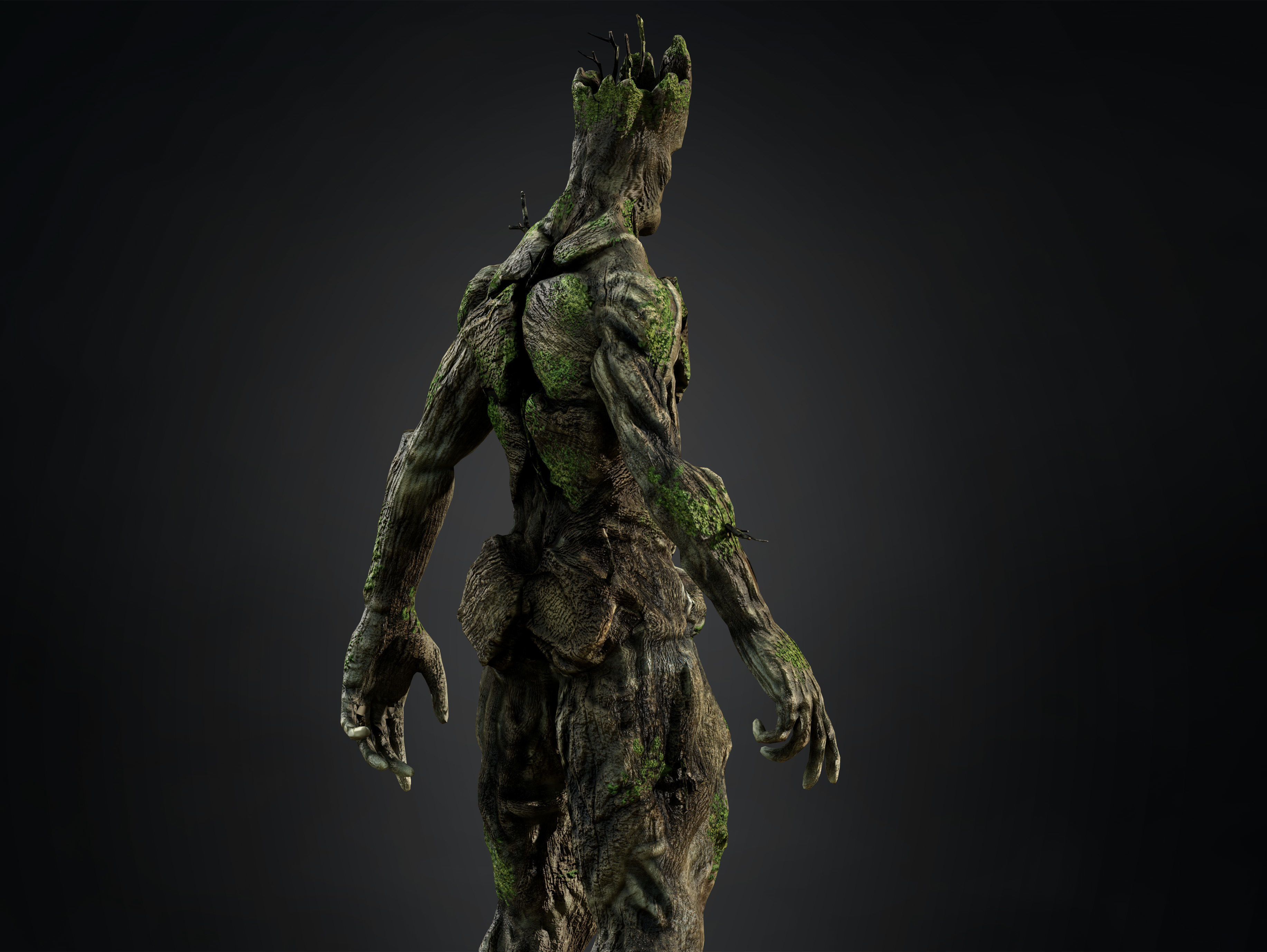 Groot Low-poly 3D model_5