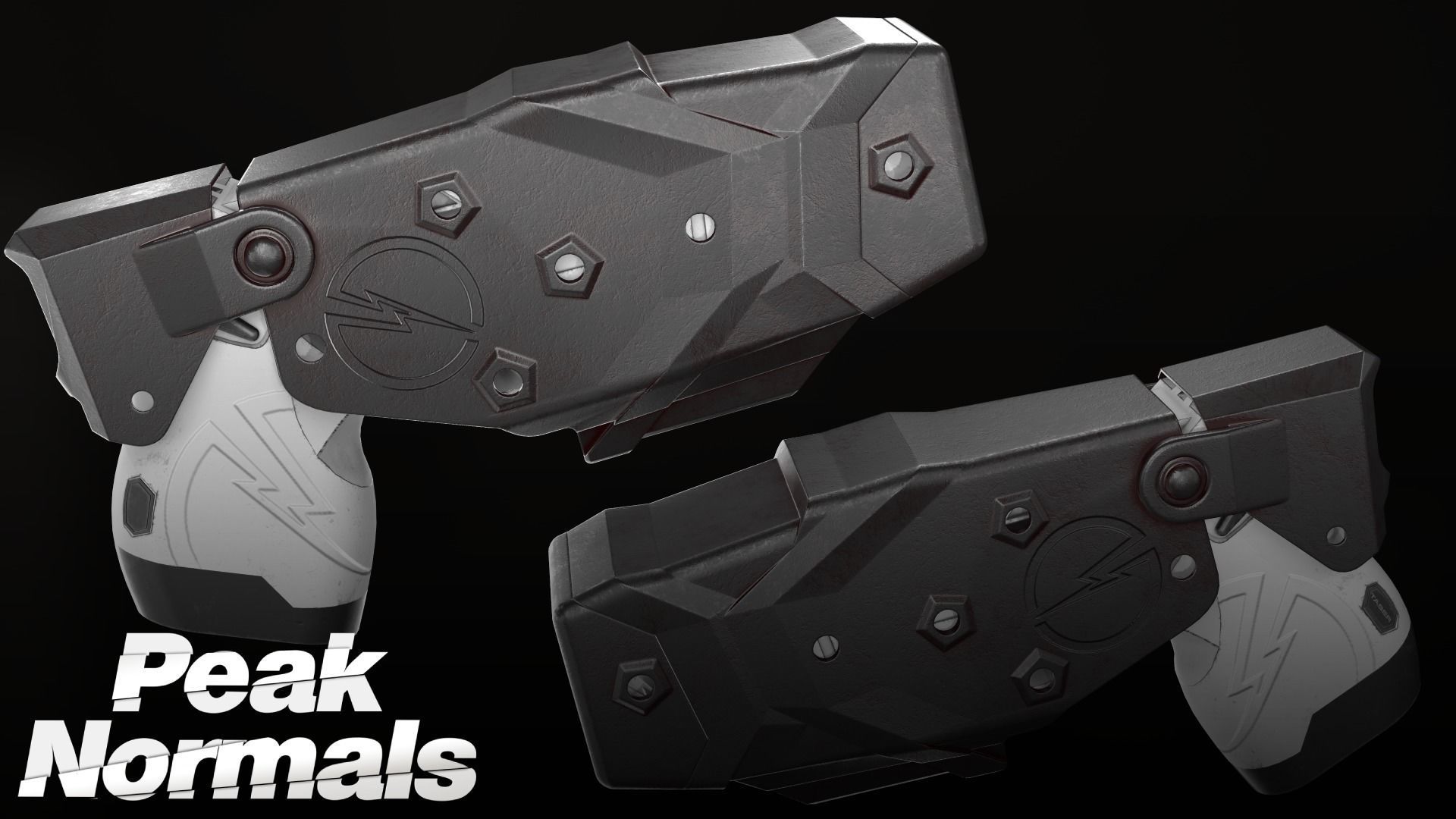Taser Axon X26P - Blade Tech Holster Low-poly 3D model_3