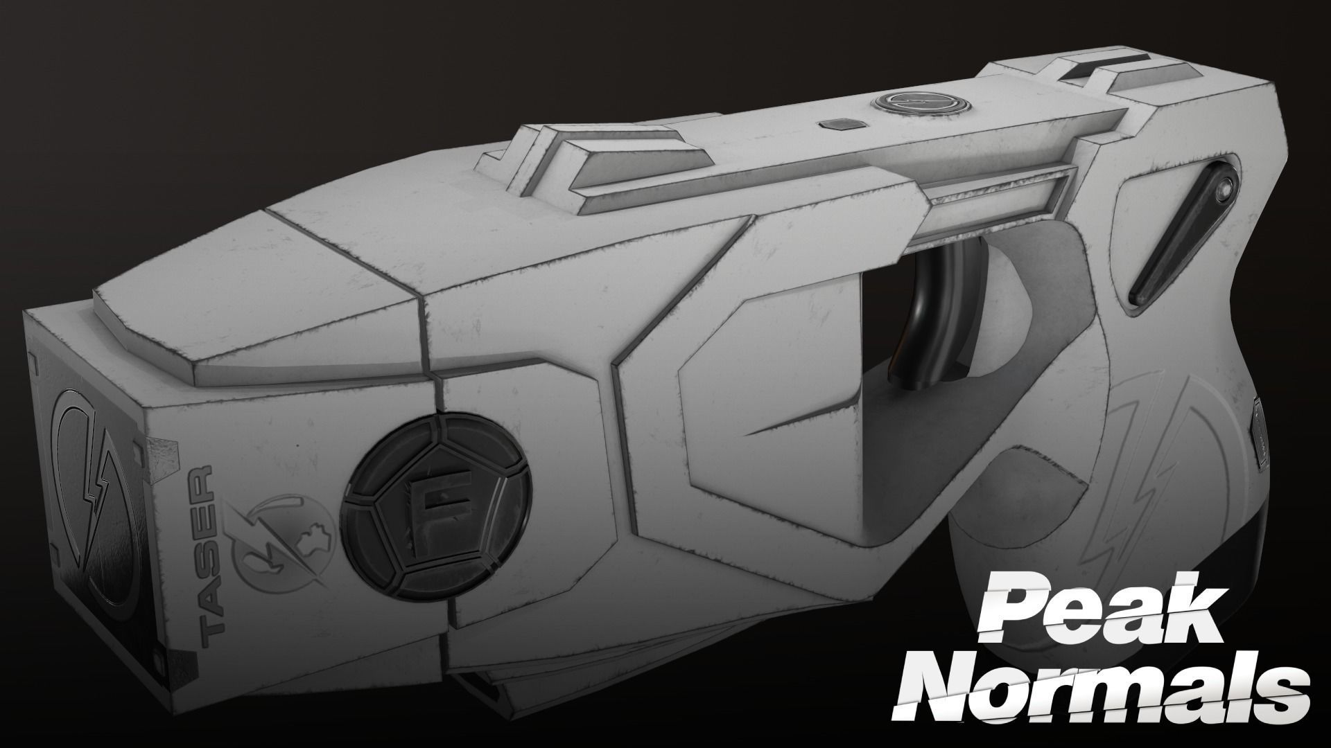 Taser Axon X26P - Blade Tech Holster Low-poly 3D model_7