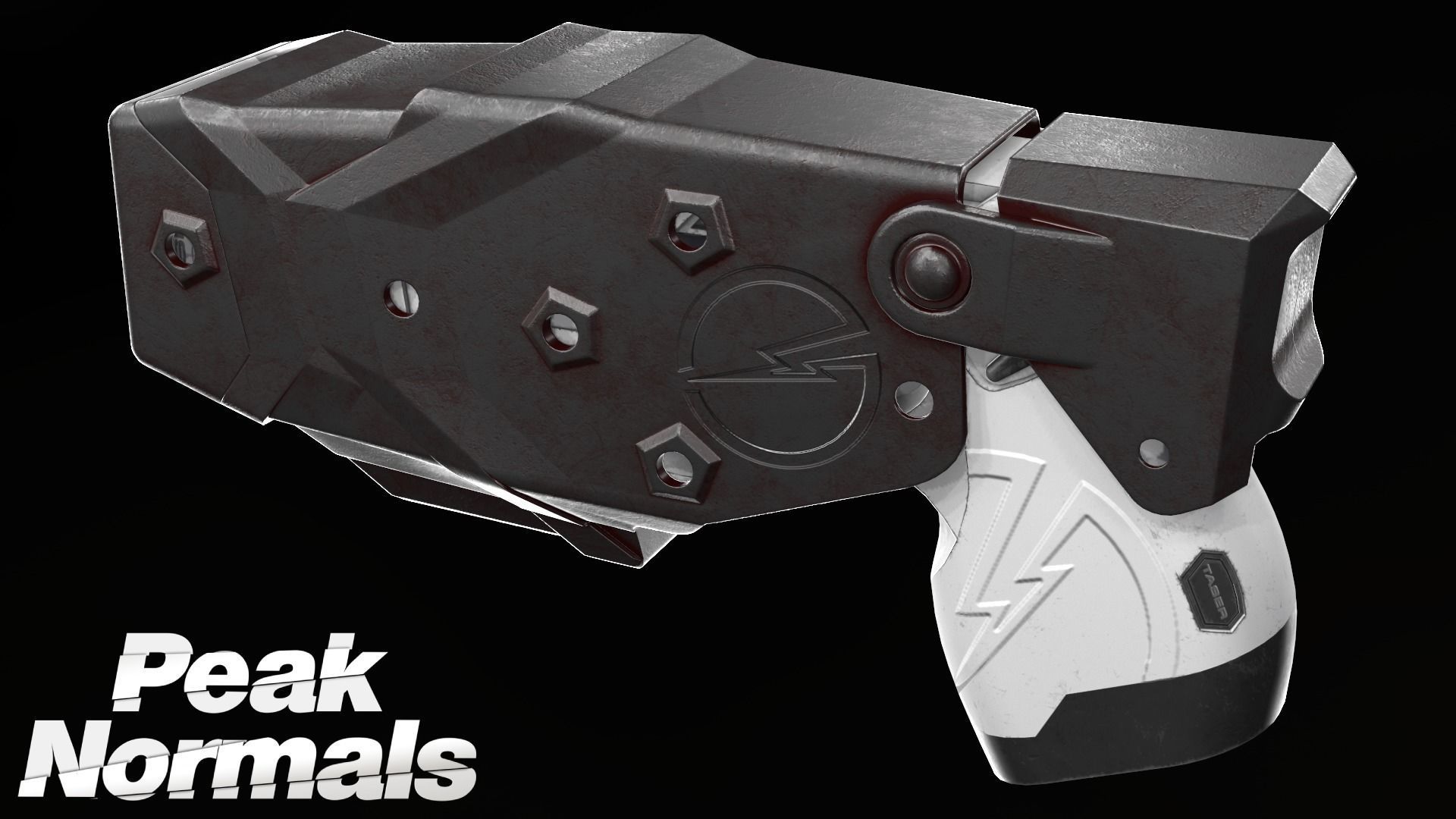 Taser Axon X26P - Blade Tech Holster Low-poly 3D model_4