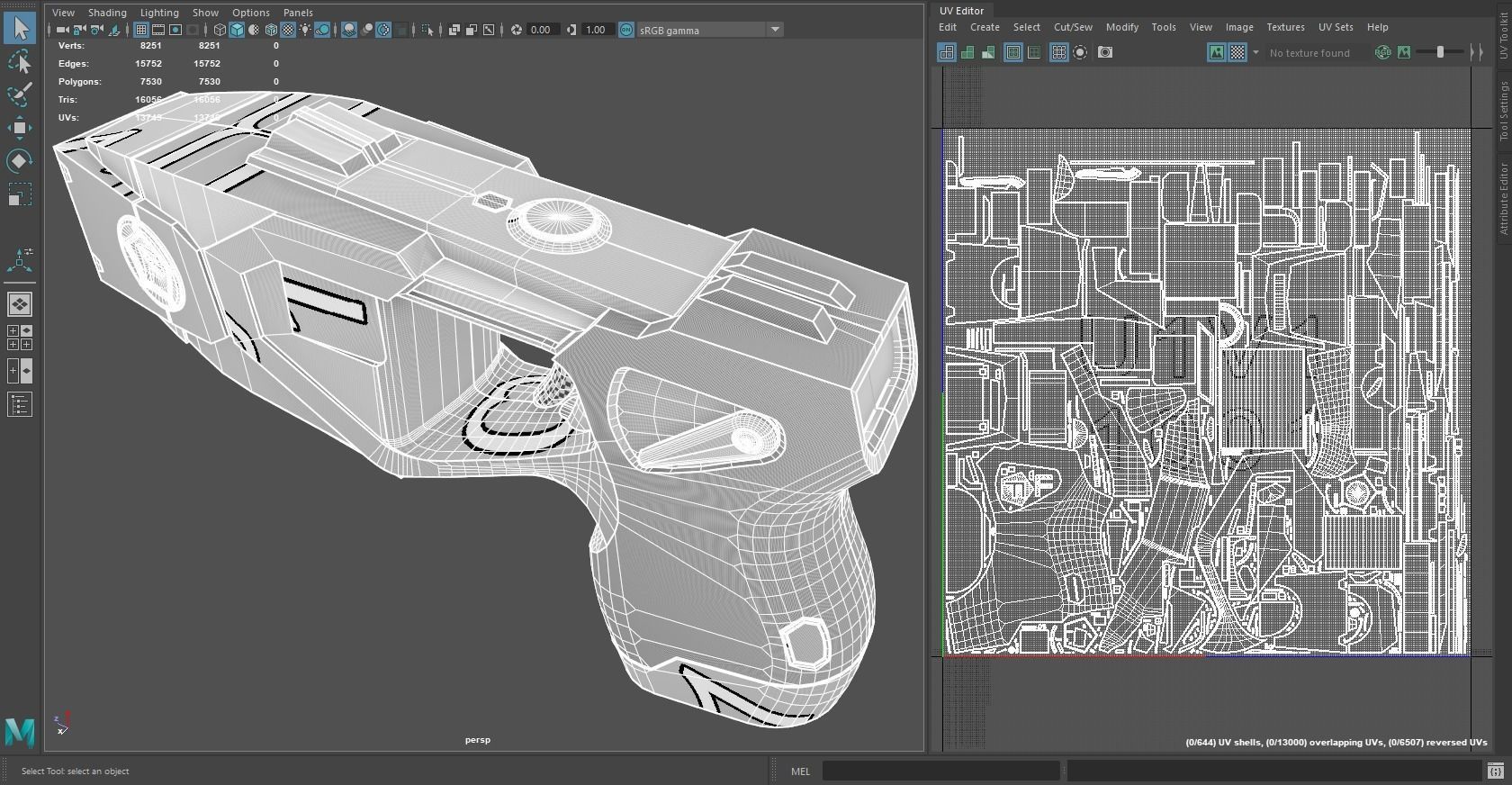 Taser Axon X26P - Blade Tech Holster Low-poly 3D model_14