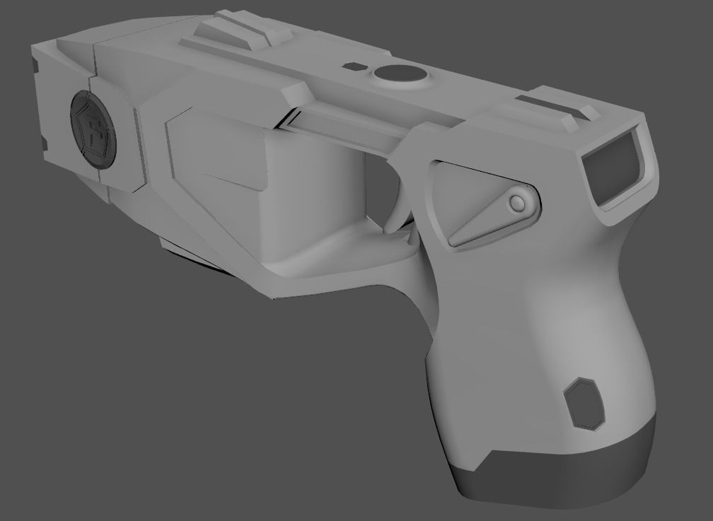 Taser Axon X26P - Blade Tech Holster Low-poly 3D model_11