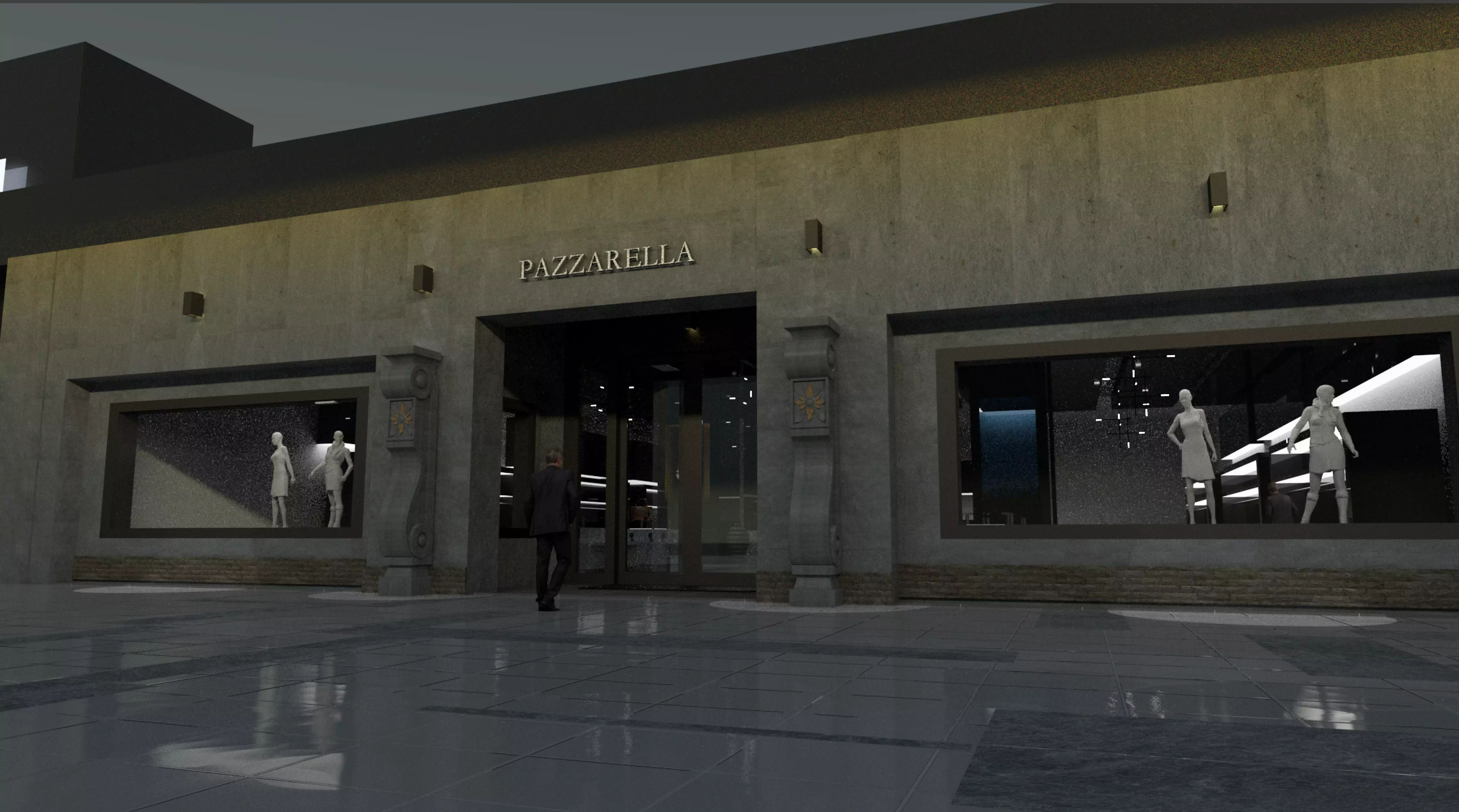 Ventana con maniqui Free 3D model