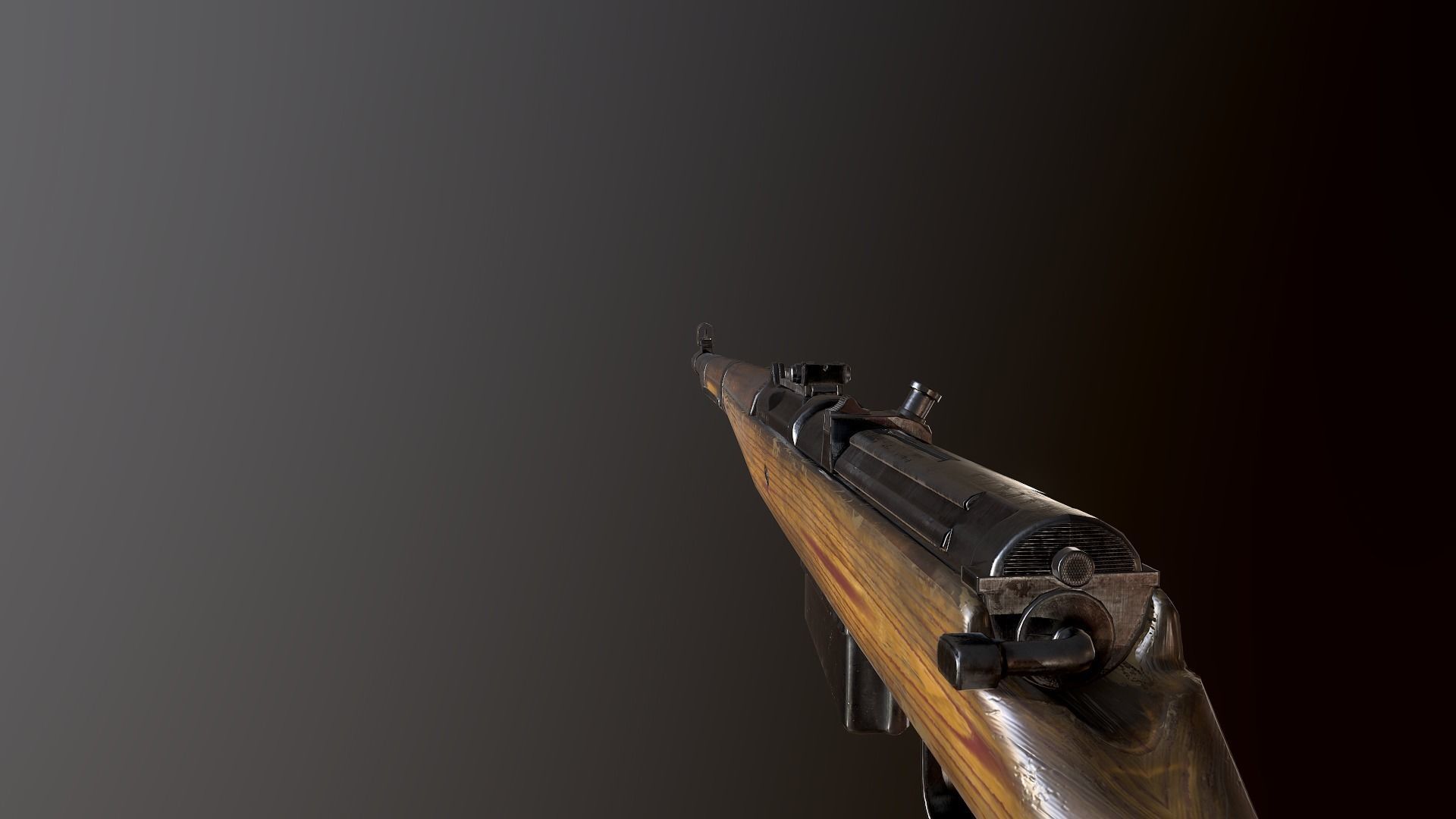 Gewehr 41 WW2 german Rifle Low-poly 3D model_5