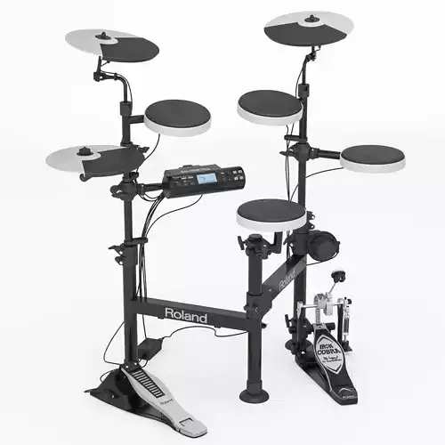 Electronic drum set Roland TD-4 with pedal Tama Iron Cobra