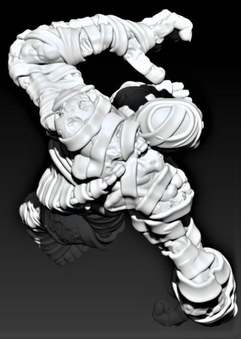 Mummy figure 3D print model_5