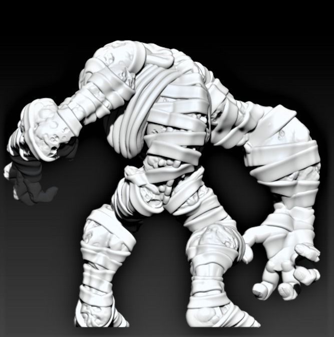 Mummy figure 3D print model_3