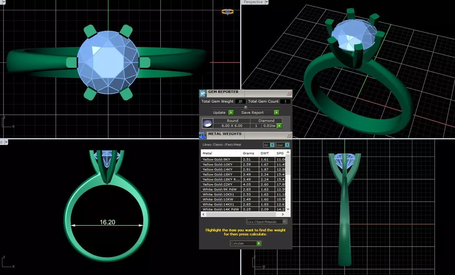  Rings 3D print model gold 3D print model_0