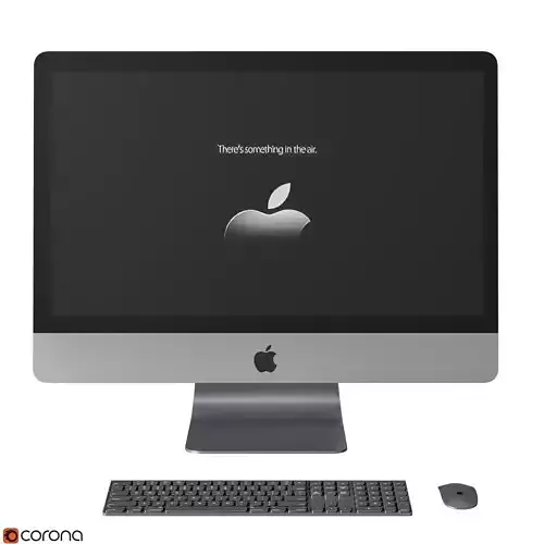 iMac PRO Space Gray Color 3D model