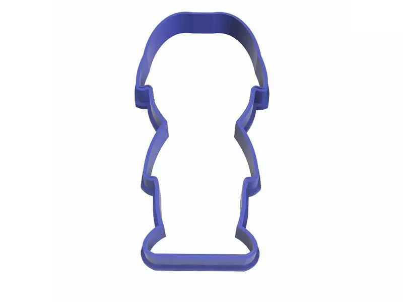 0256 Army Man cookie cutter 3D print model_0
