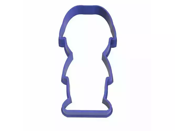 0256 Army Man cookie cutter 3D print model