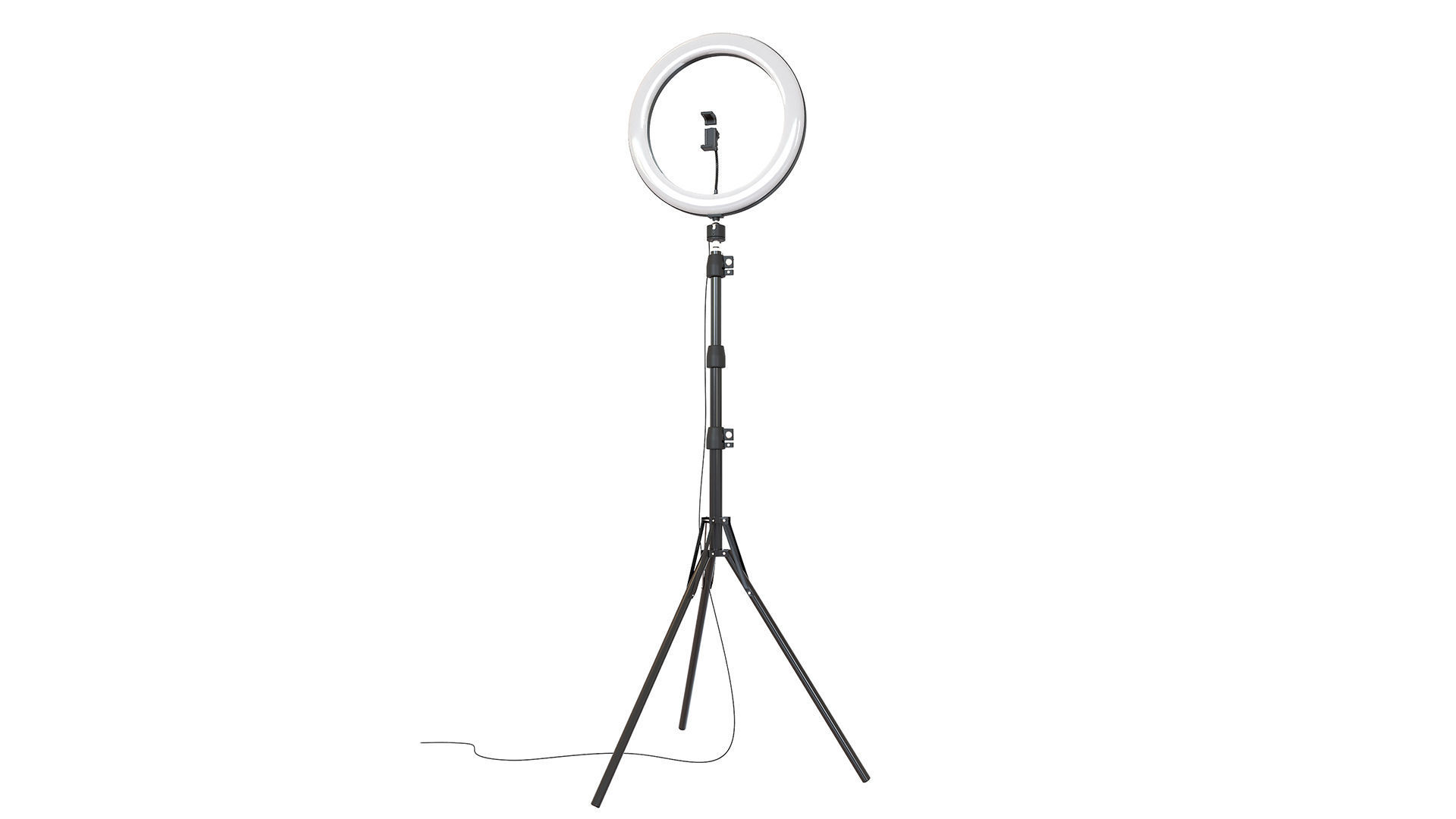 Hama SpotLight Steady 120 LED Ring Light 3D model_1