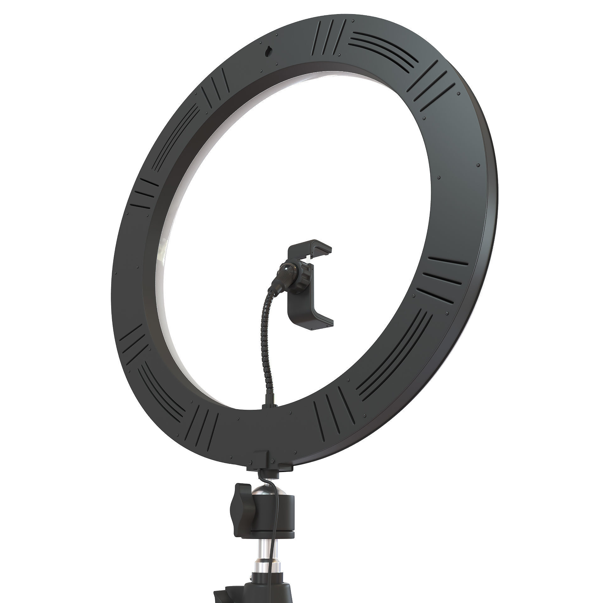 Hama SpotLight Steady 120 LED Ring Light 3D model_4