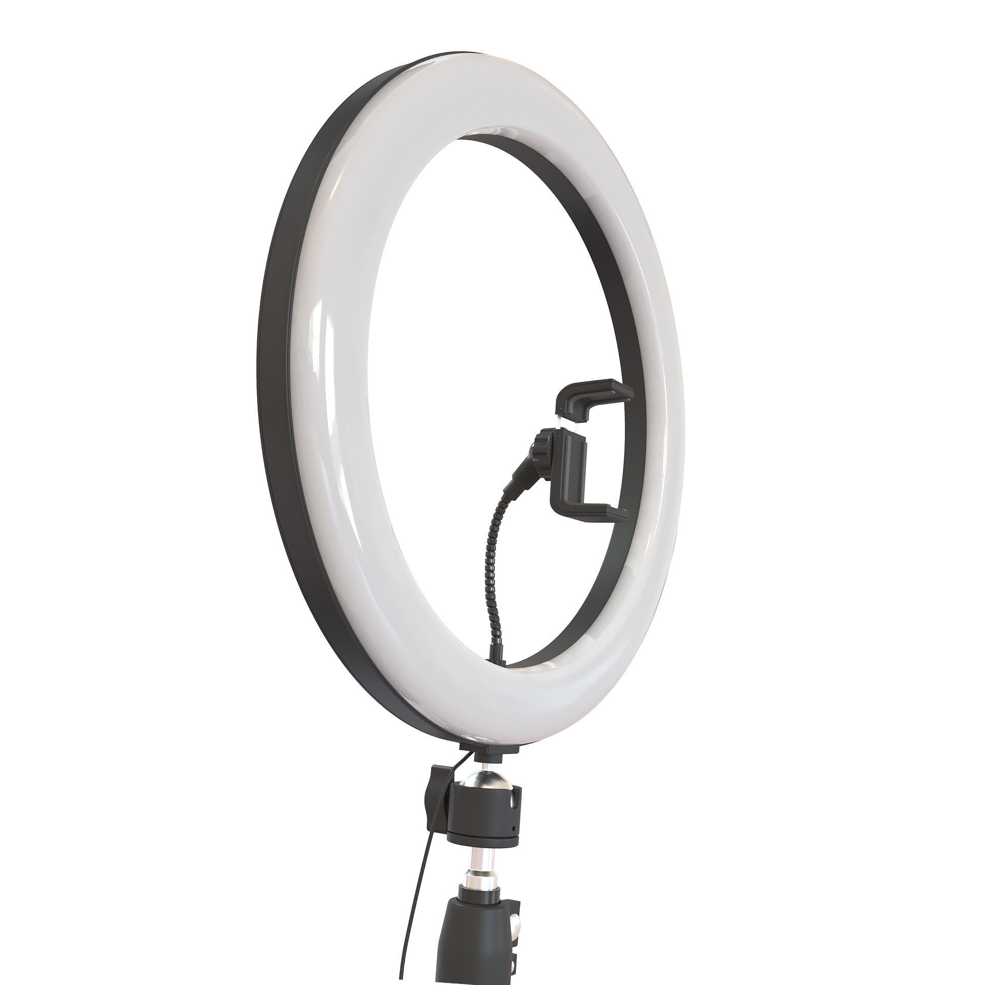 Hama SpotLight Steady 120 LED Ring Light 3D model_3
