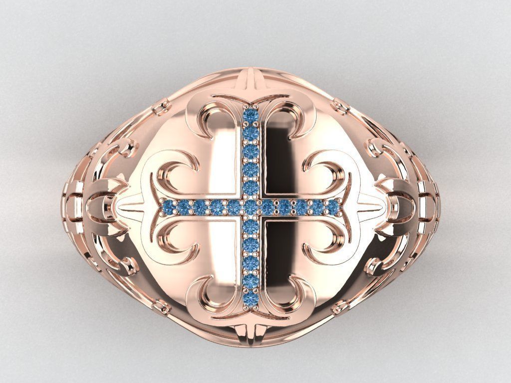 Cross ring   469 3D print model_2