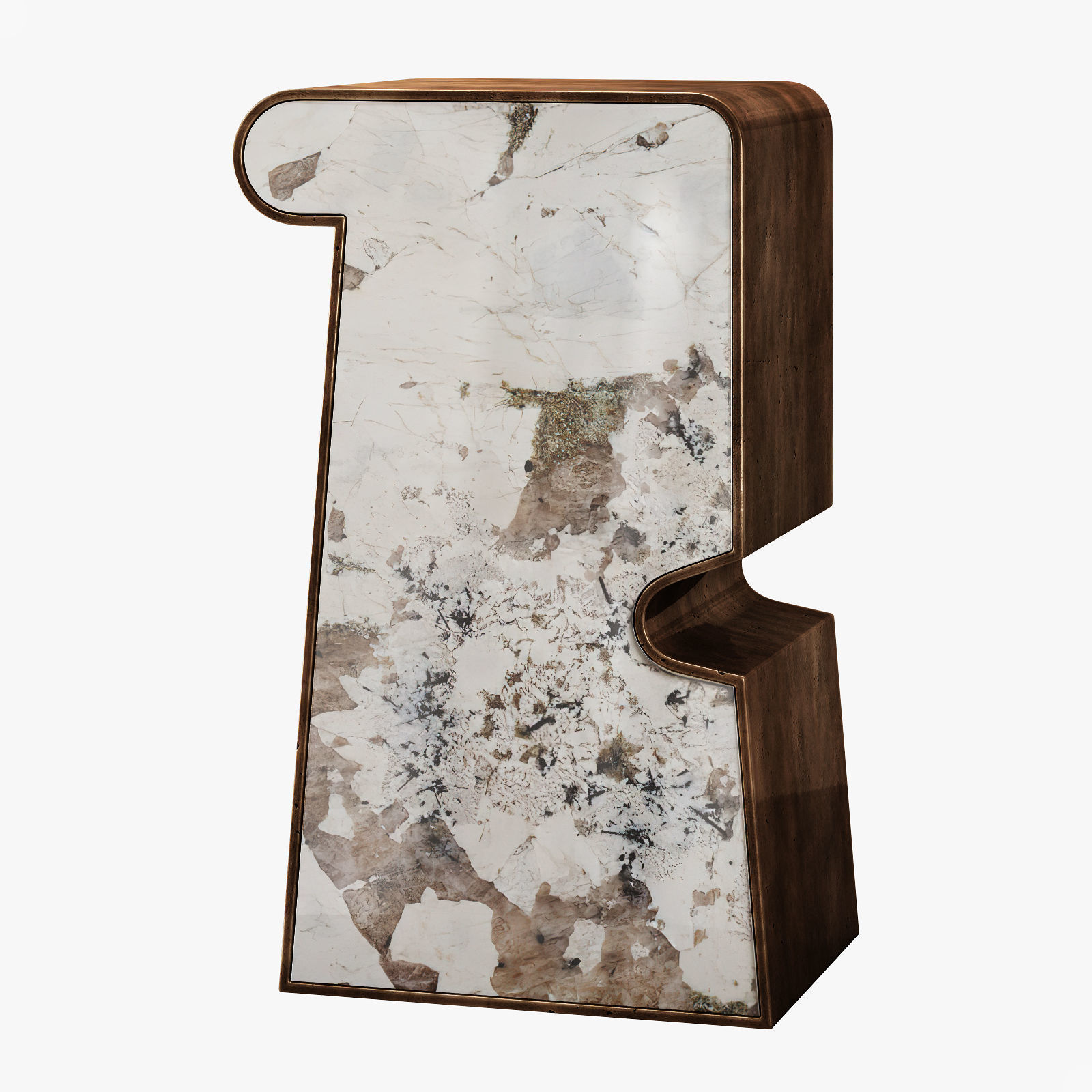 Kelly Wearstler ternion traid tercet side table 3D model_4