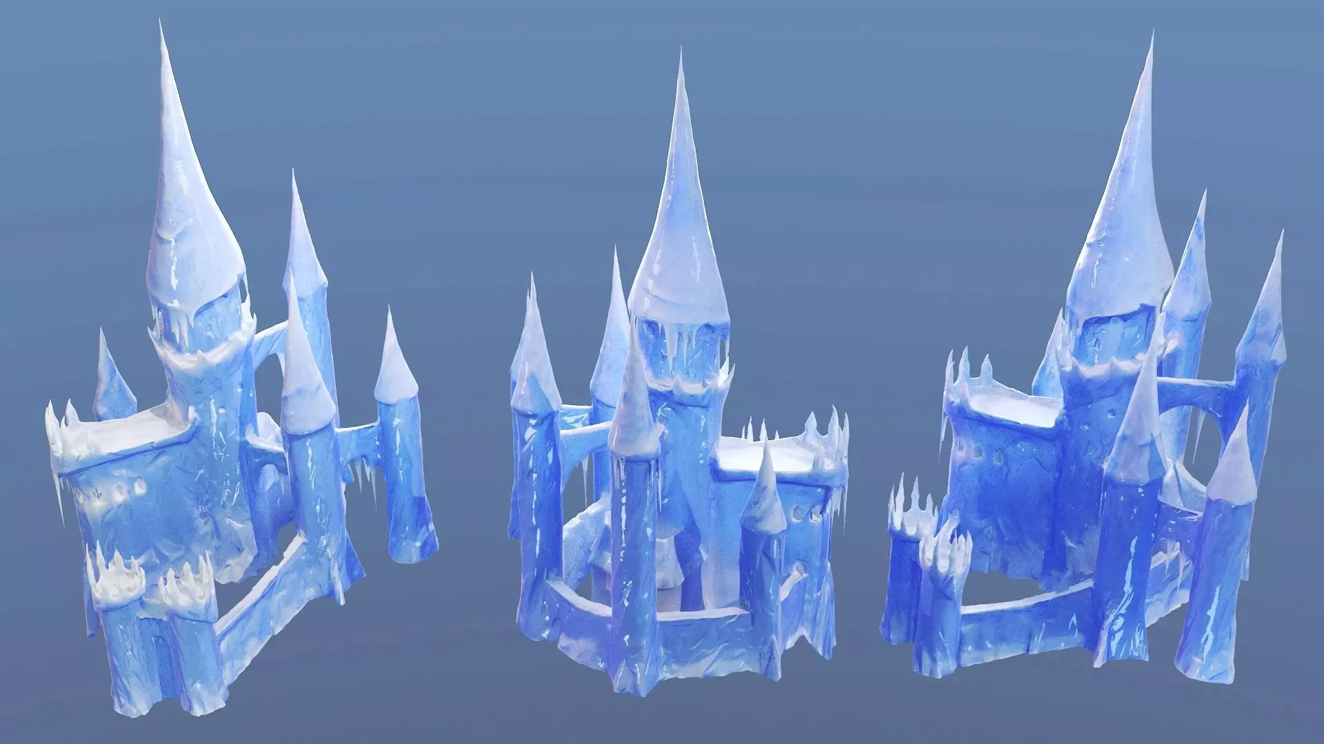 Ice Castle 3D model_0