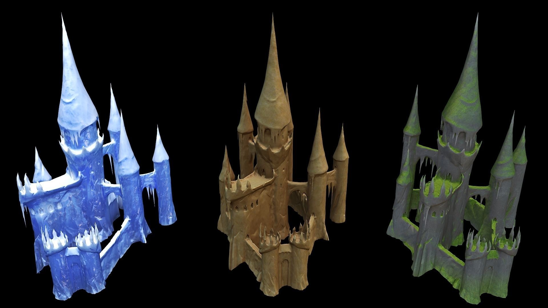 Ice Castle 3D model_3