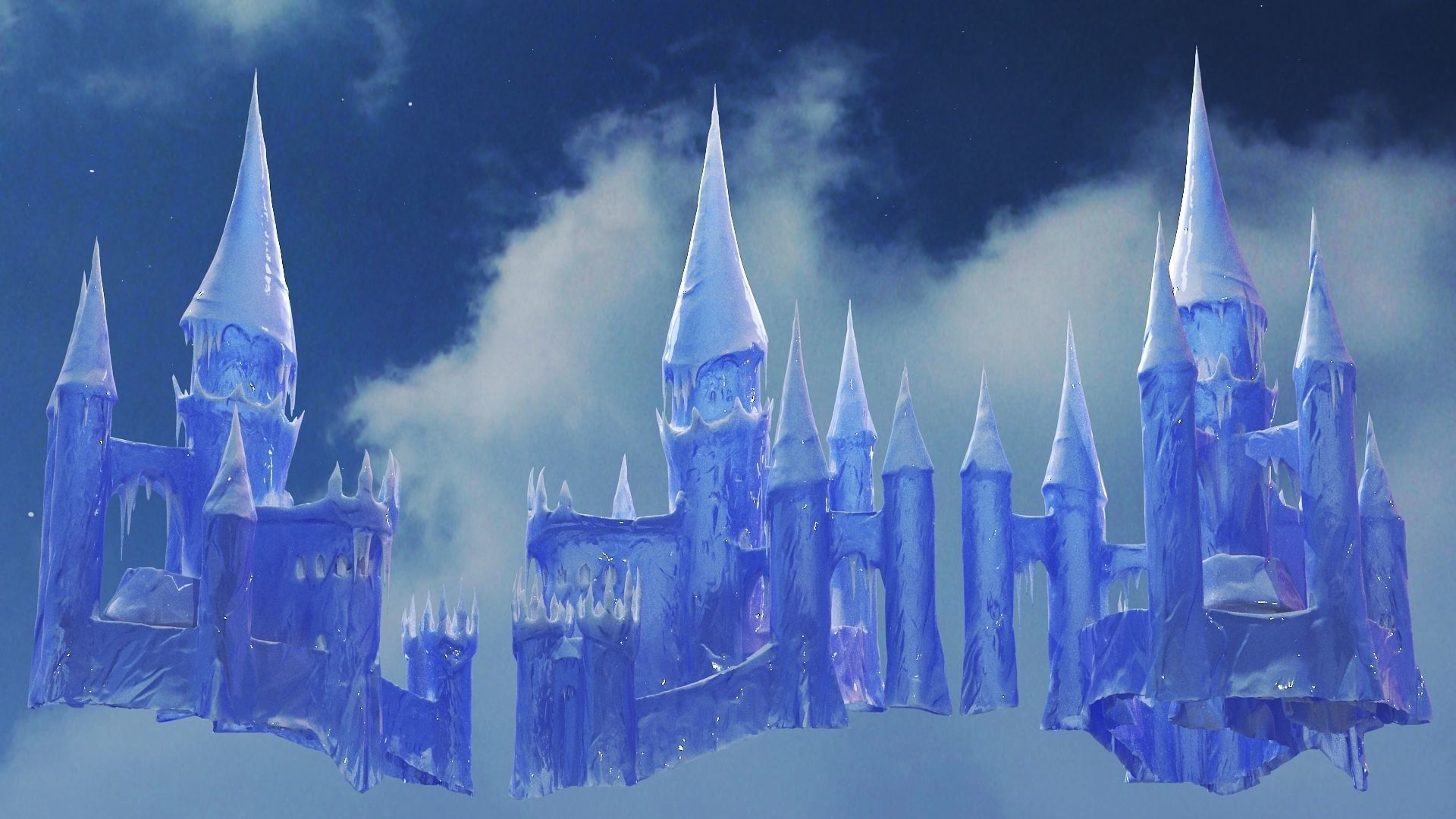Ice Castle 3D model_2