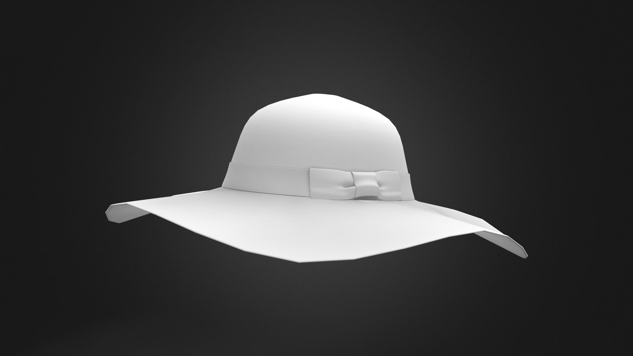 3D model Female Hat VR / AR / lowpoly CGTrader
