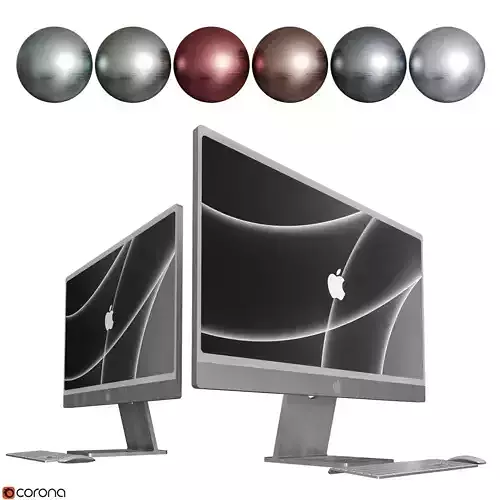 New iMac All Colors 3D model