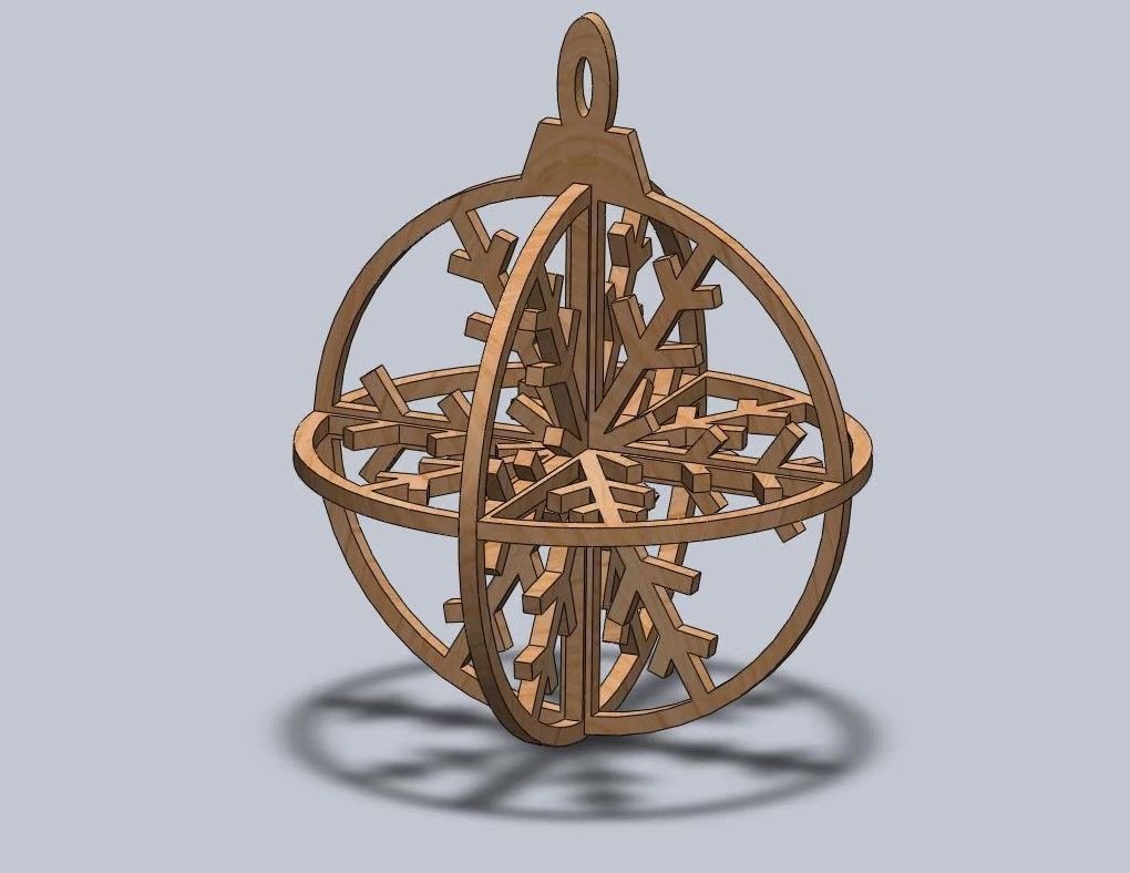 Christmas toy decor for 3D printing or for laser cutting 3D print model_3