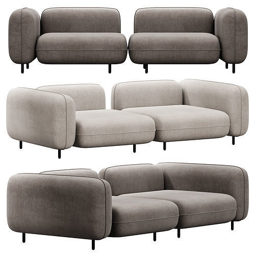 Delavega modular sofa dp1 dp3 3D model