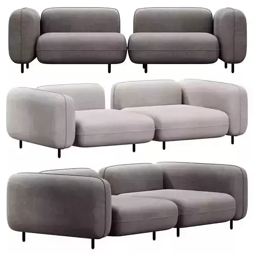 Delavega modular sofa dp1 dp3 3D model