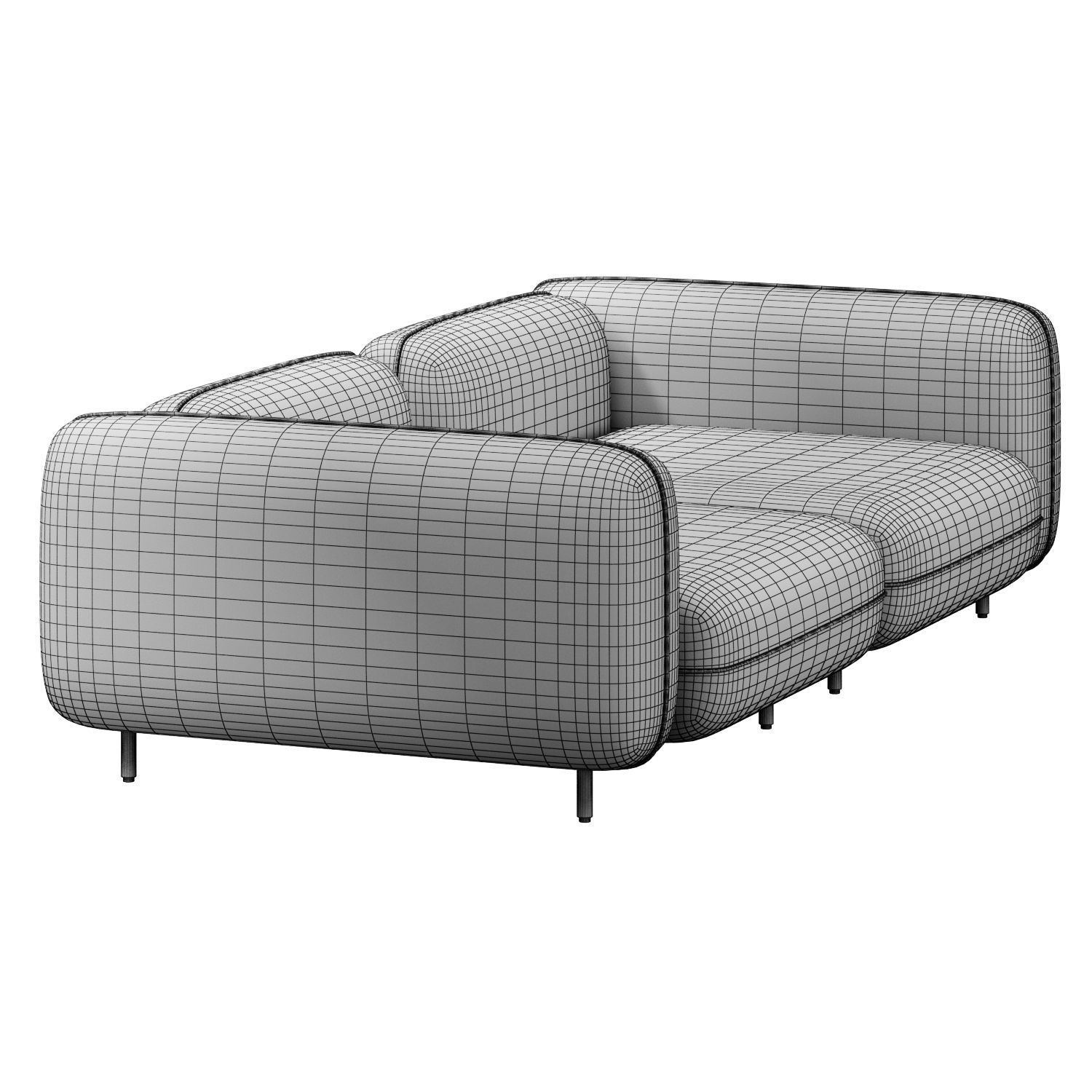 Delavega modular sofa dp1 dp3 3D model_6