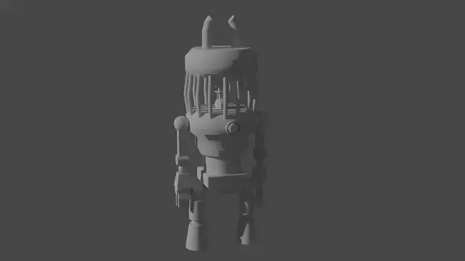 low poly robot
