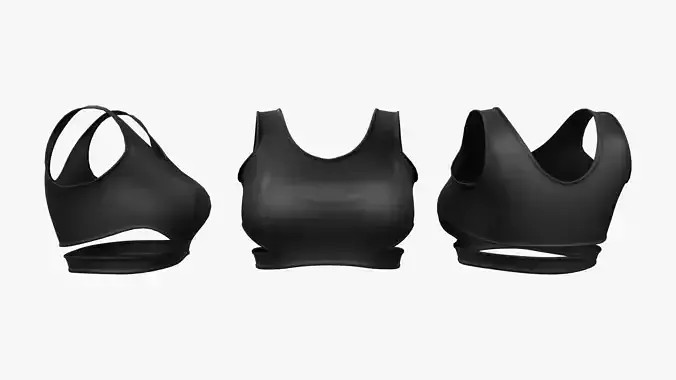 Sleeveless Black Cut Out Scoop Neck Crop Top