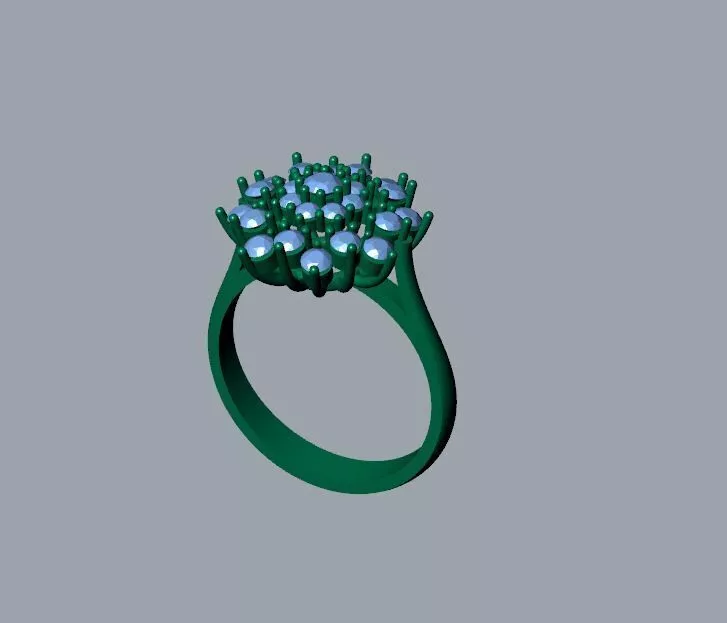 FLOWER RING Free 3D print model