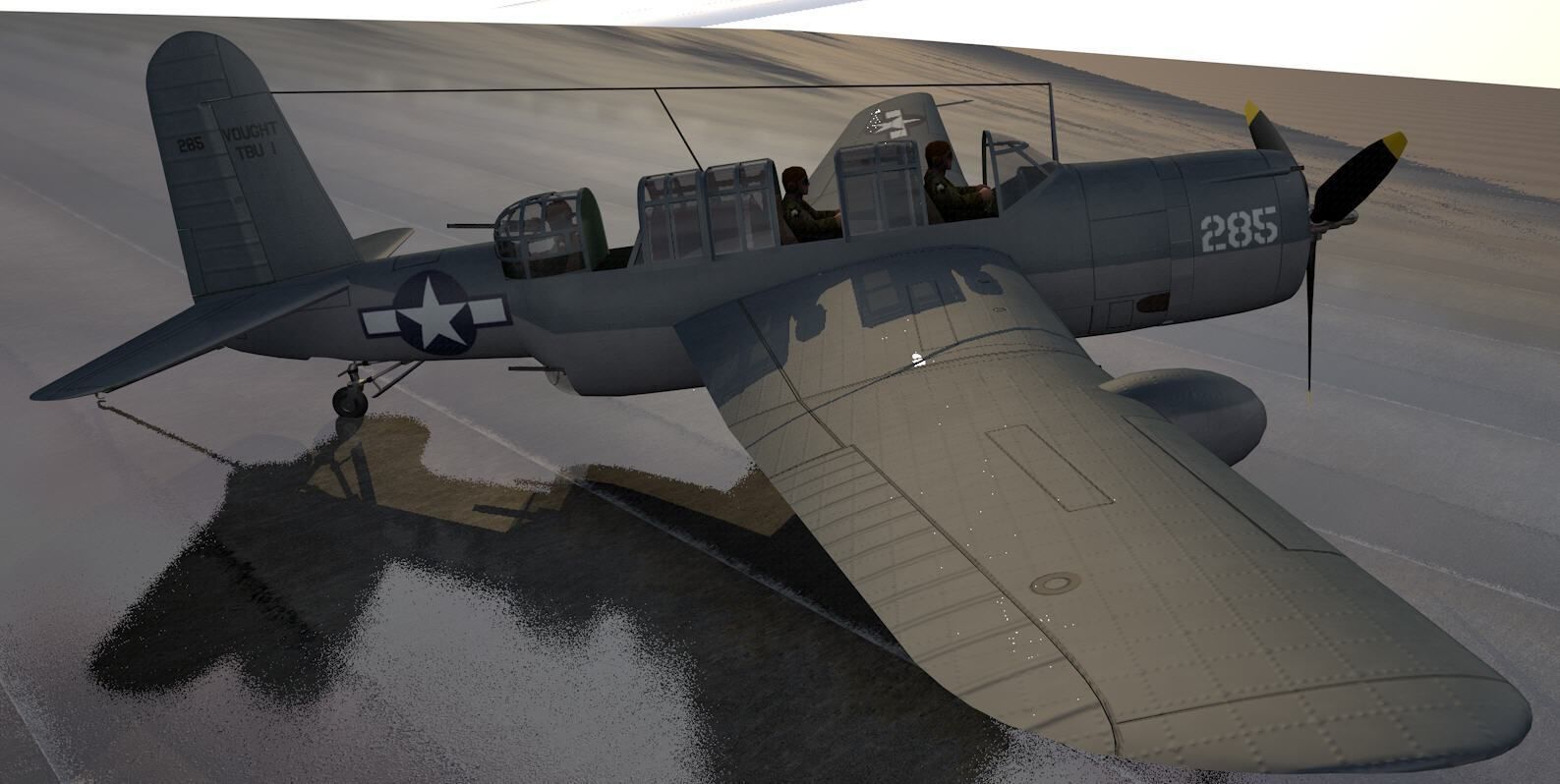 Vought TBU-1 Seawolf or Consolidated TBY-1 Seawolf 3D model_5