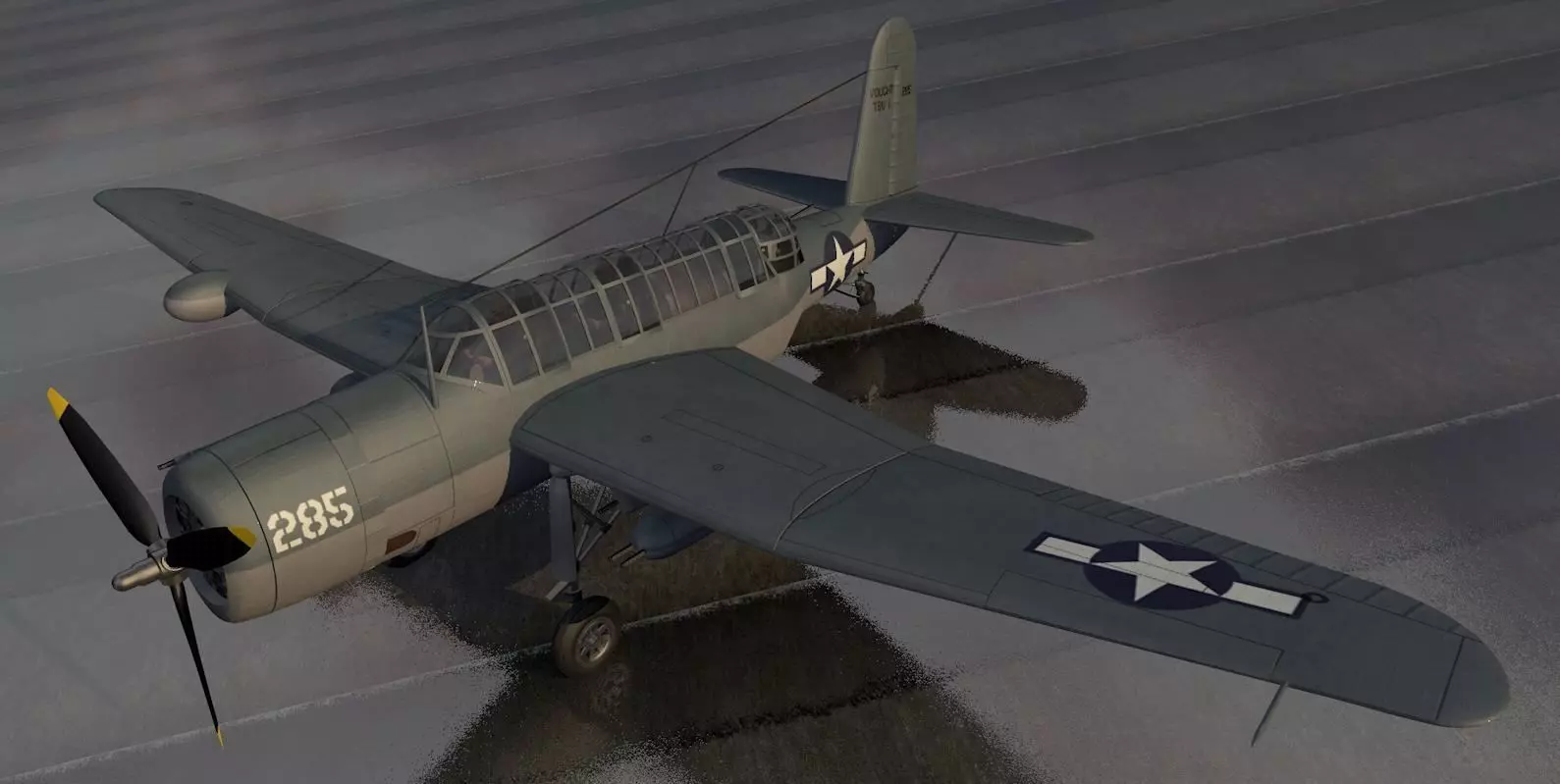 Vought TBU-1 Seawolf or Consolidated TBY-1 Seawolf 3D model_0