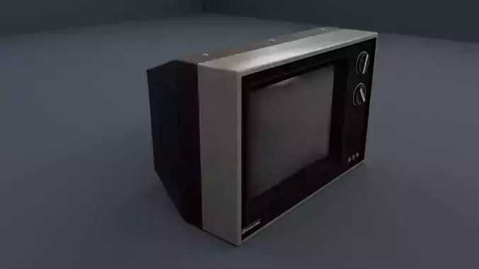 Retro TV 2  Low-poly 3D model Low-poly 3D model