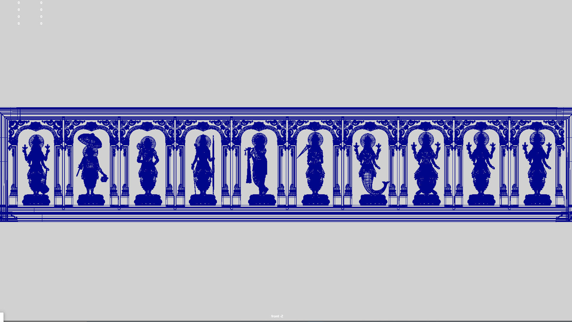 Dashavatar god vishnu  3D model_2