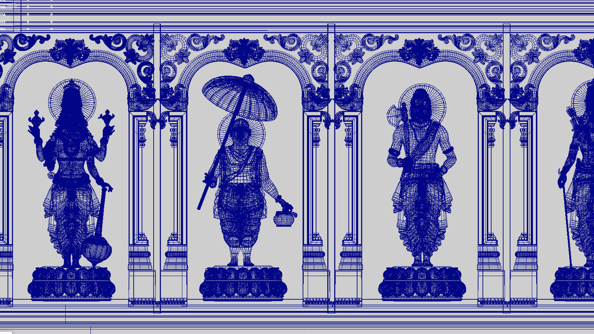 Dashavatar god vishnu  3D model_3