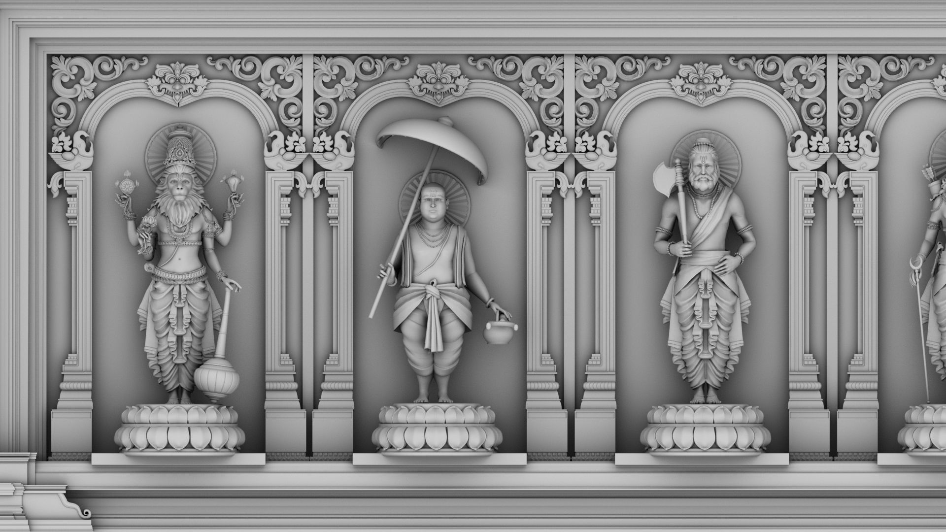 Dashavatar god vishnu  3D model_5