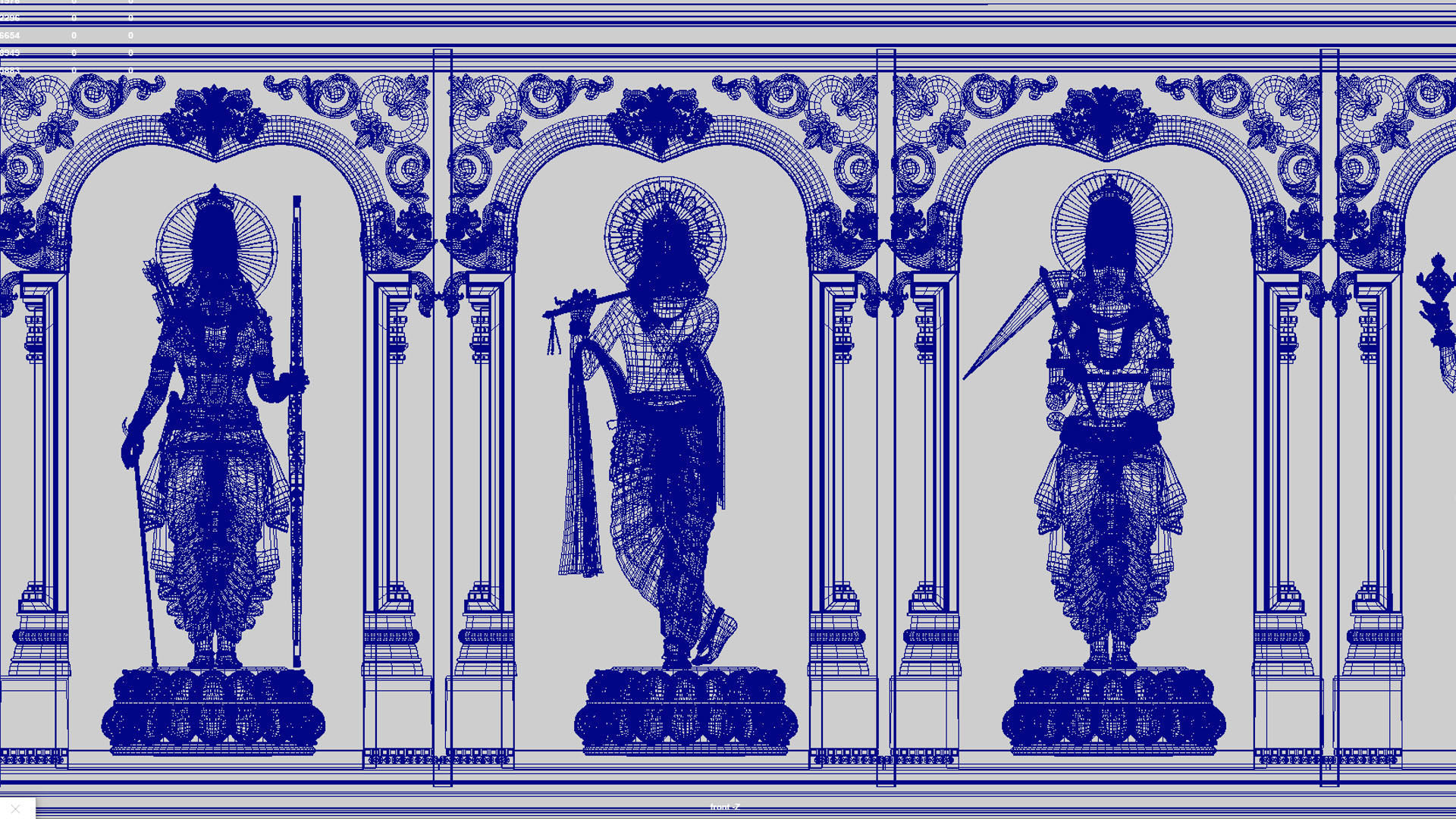 Dashavatar god vishnu  3D model_4