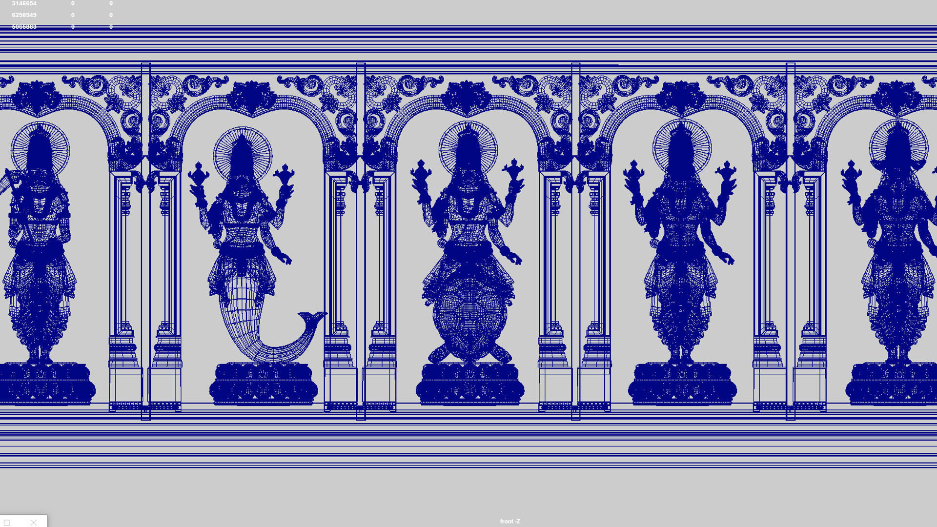 Dashavatar god vishnu  3D model_12