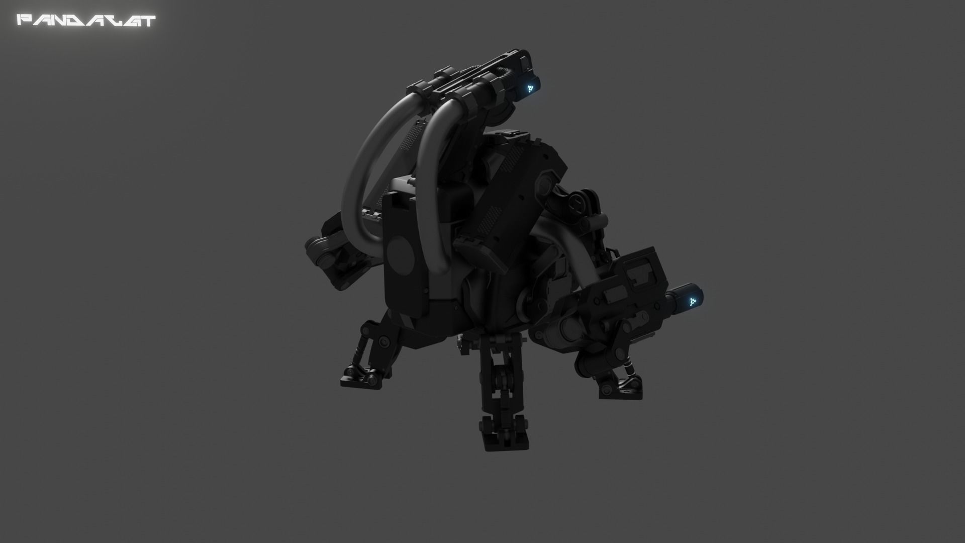 JHK Futuristic Robot 101 3D model_1