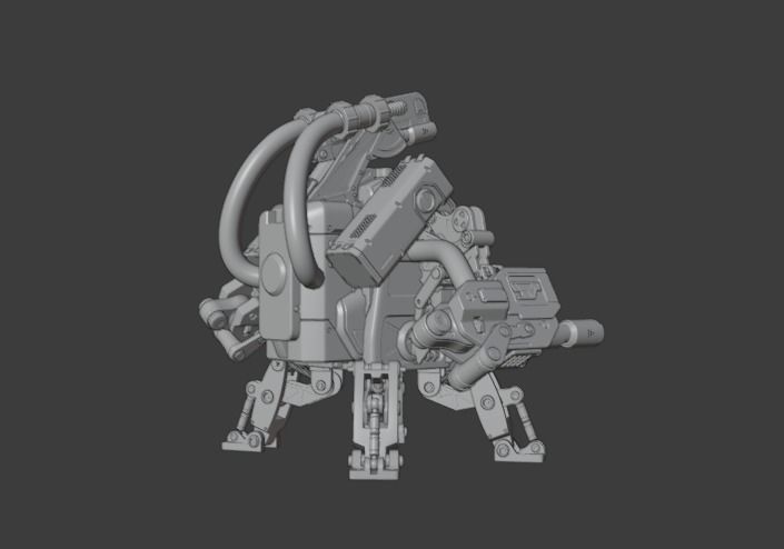 JHK Futuristic Robot 101 3D model_3