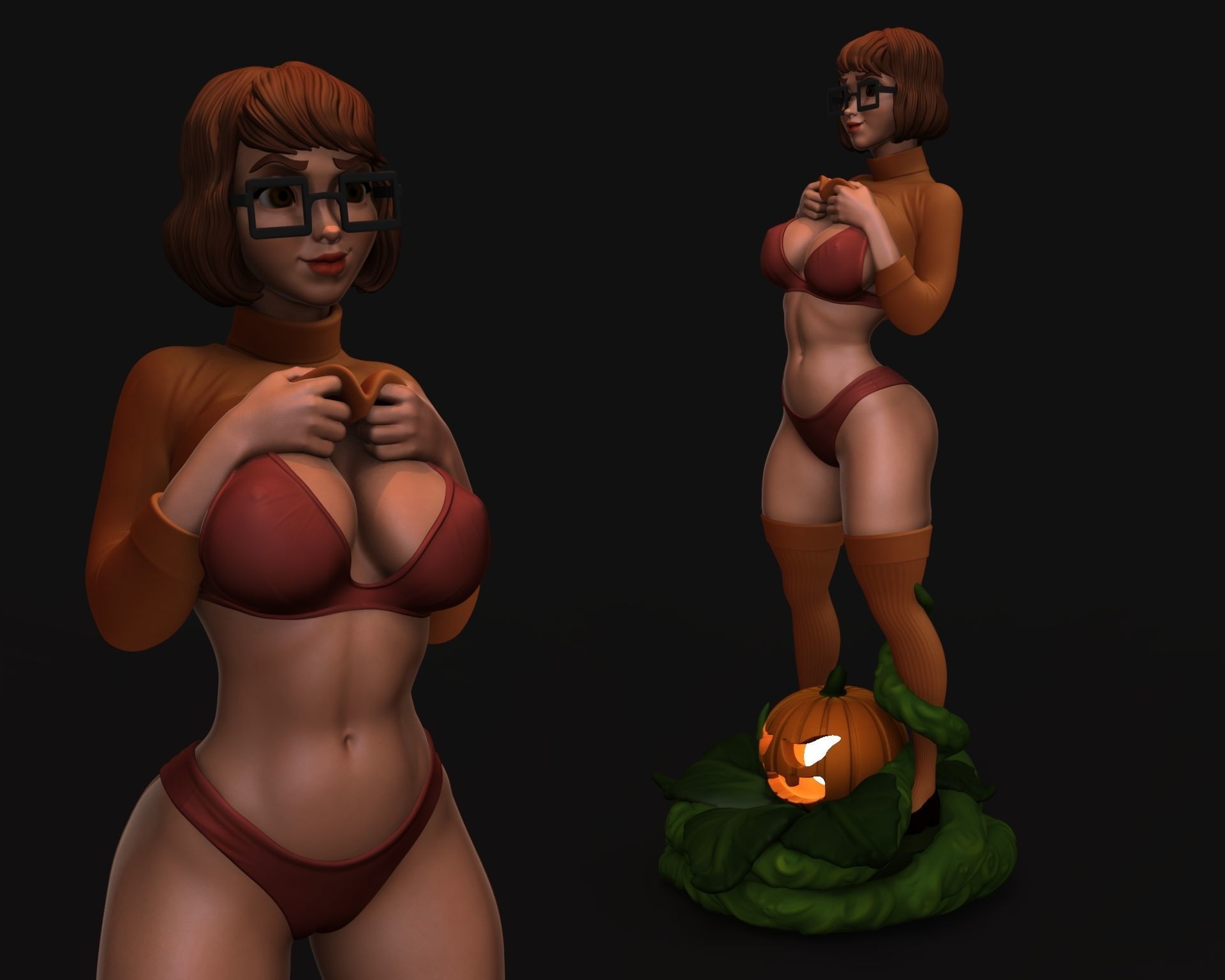 Velma from Scooby-Doo fanart 3D print model_4