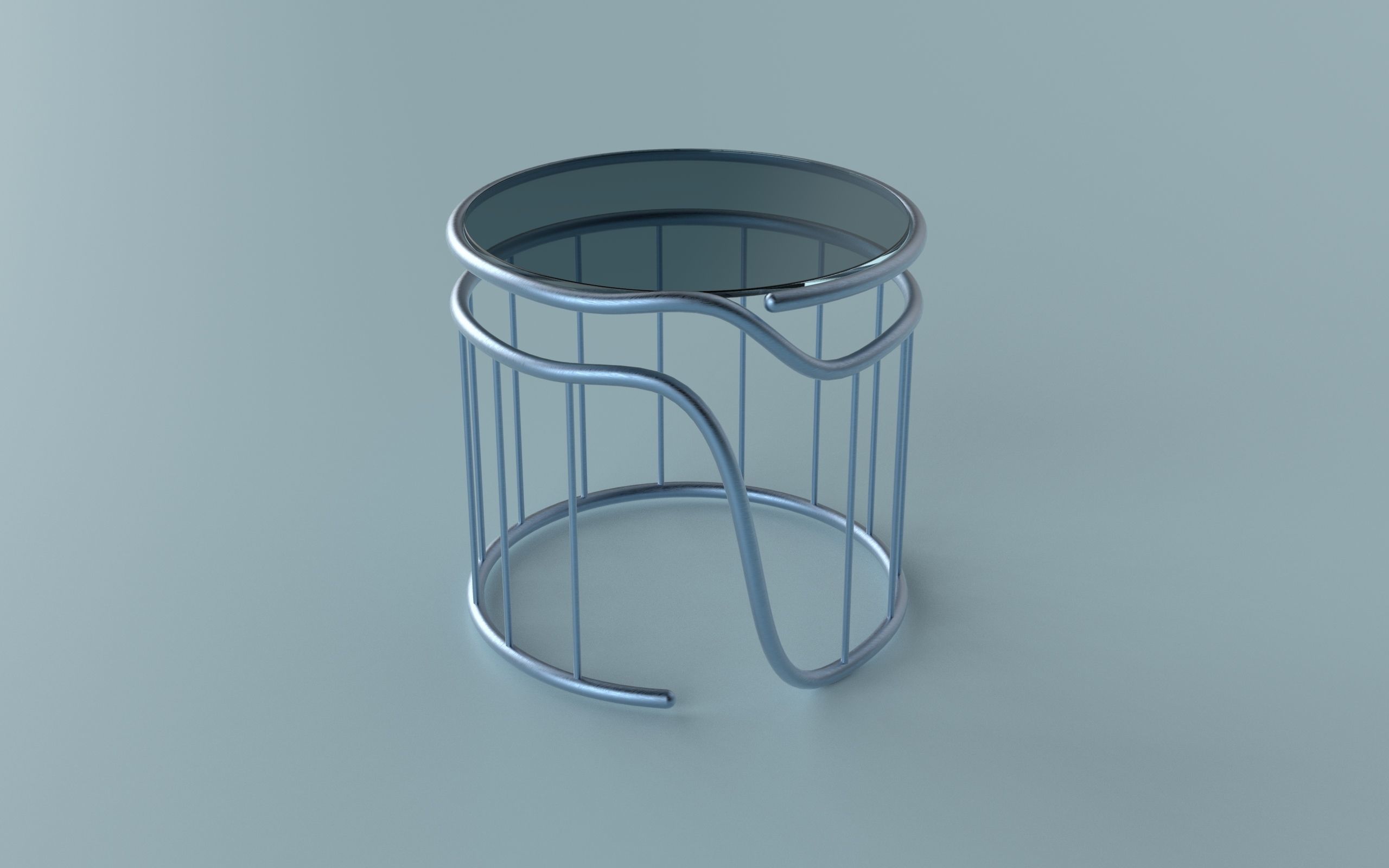 Grasshopper   coffee table design 3D model_2