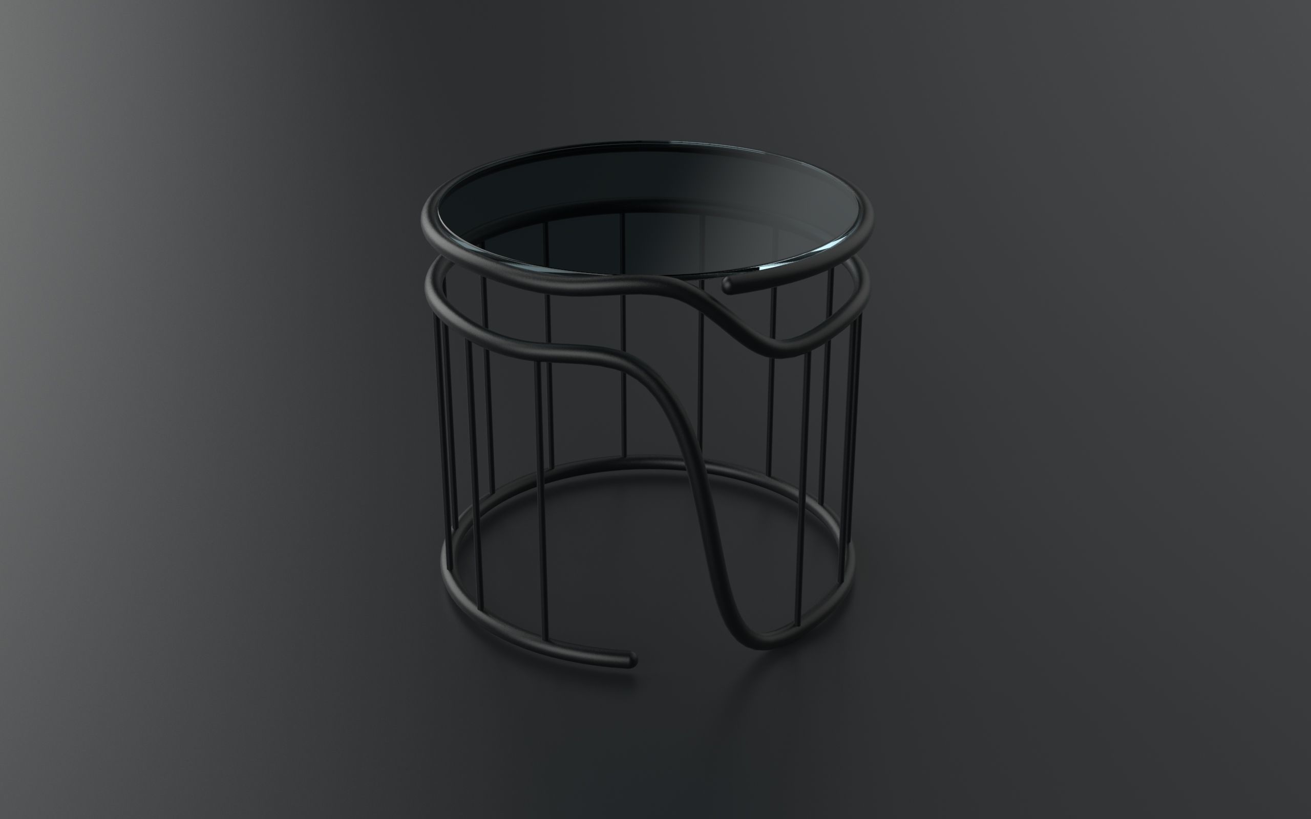 Grasshopper   coffee table design 3D model_3