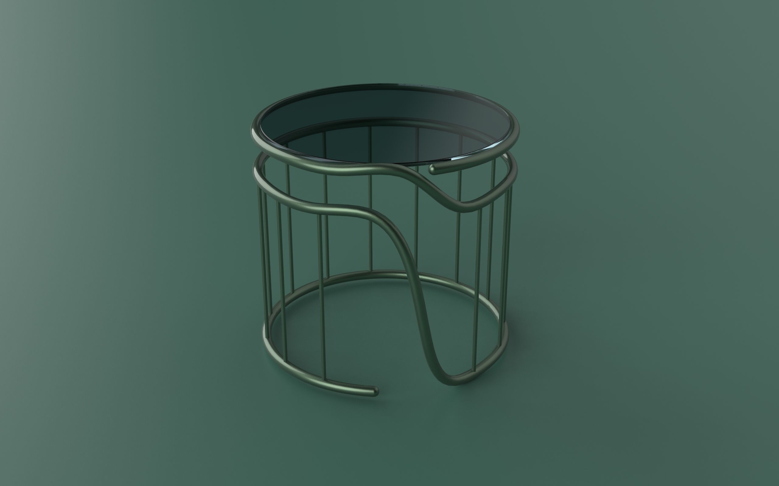 Grasshopper   coffee table design 3D model_1