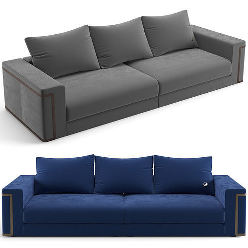 Fendi Casa Montgomery Lite Sofa 296 cm 3D model