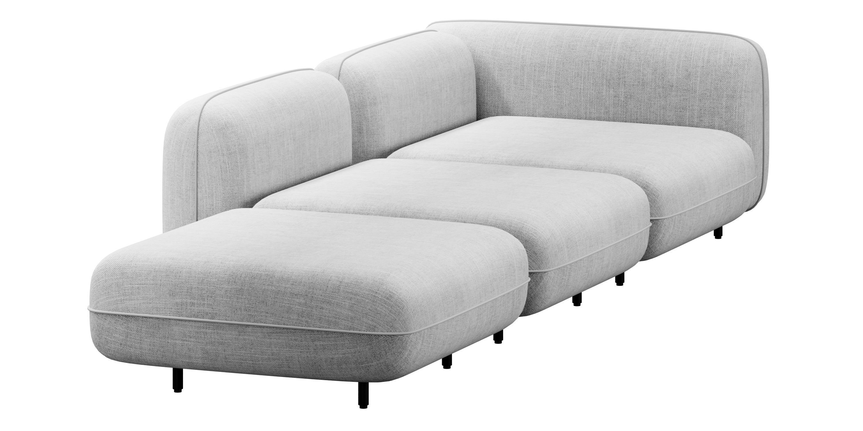 Delavega modular sofa dp1 d2 dp4 3D model_3