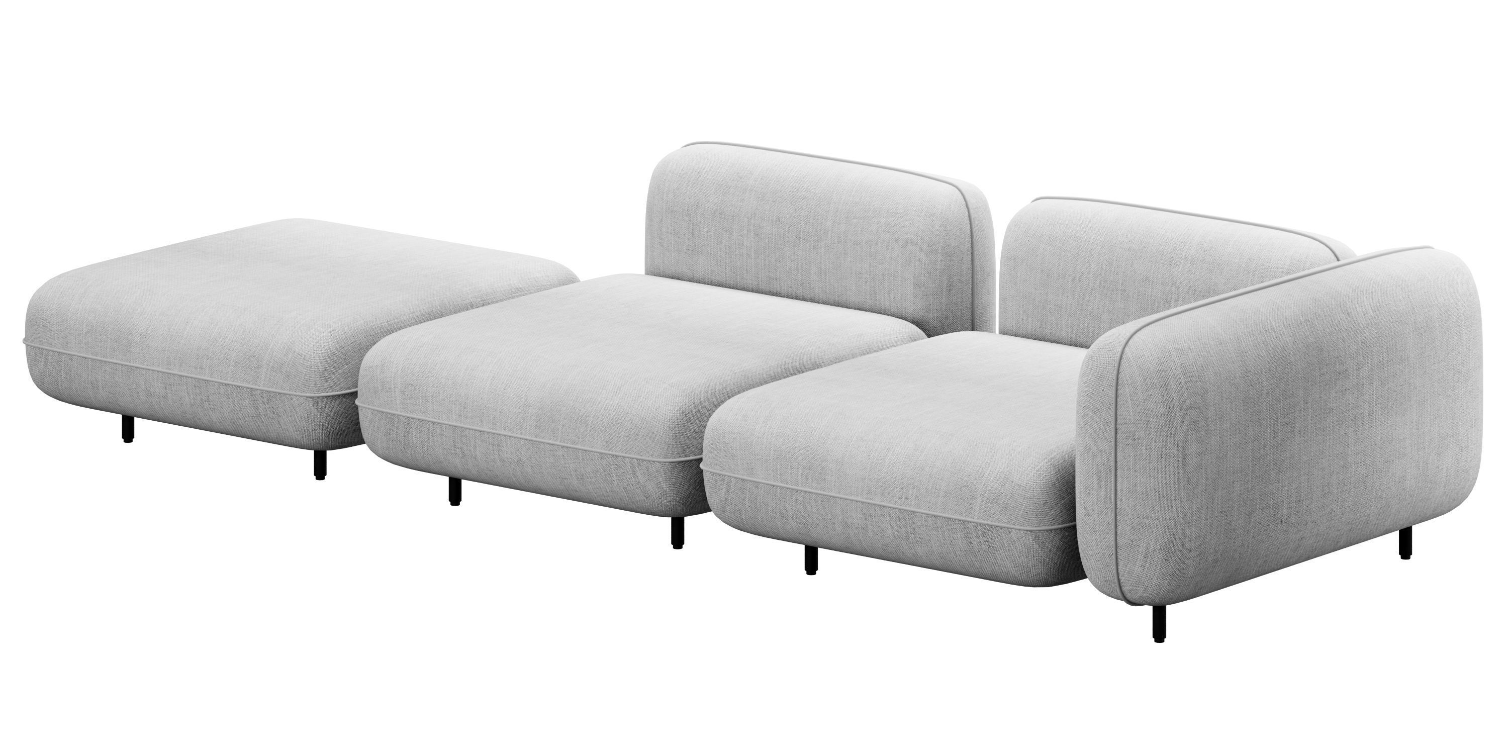 Delavega modular sofa dp1 d2 dp4 3D model_2