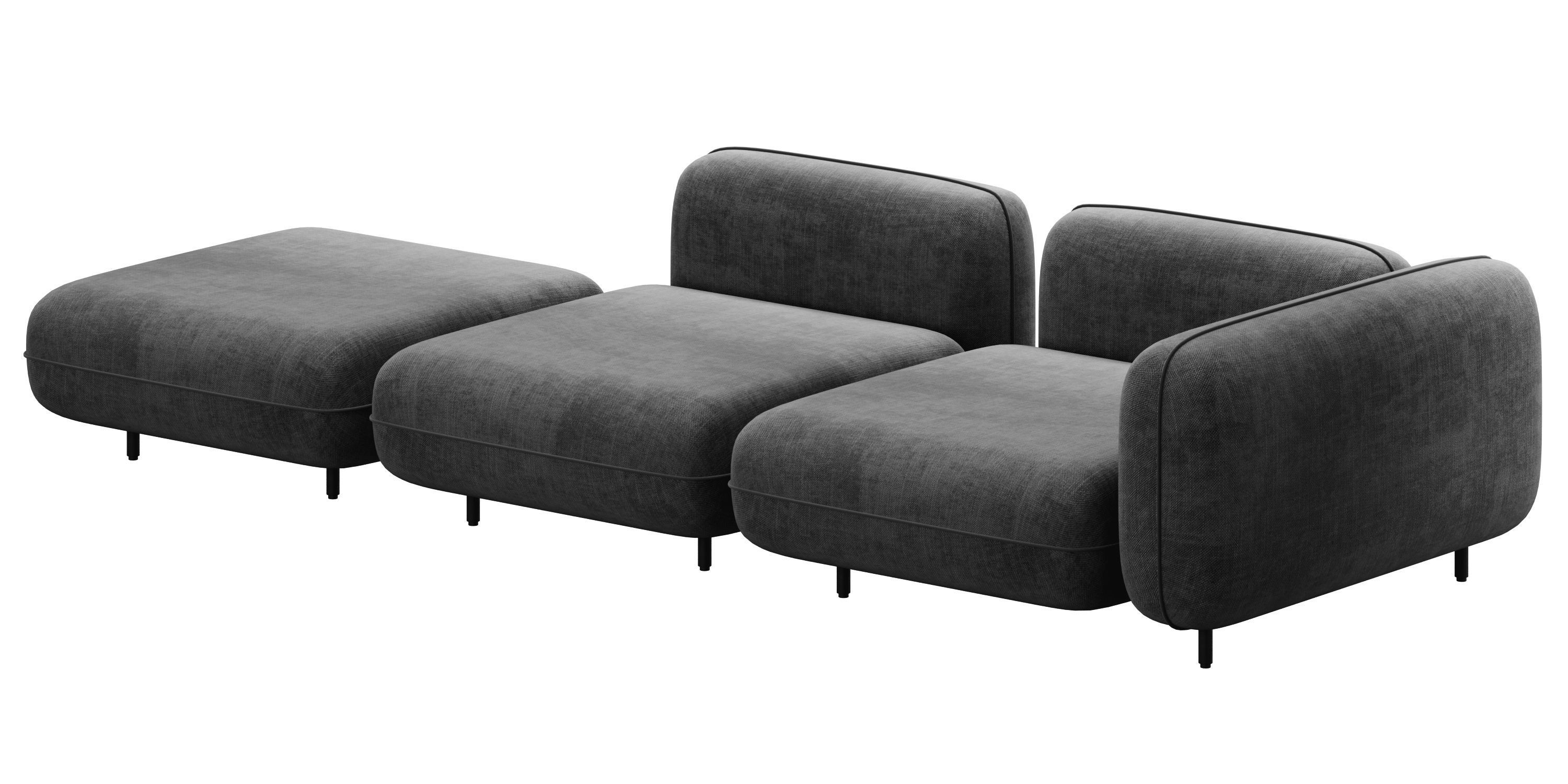 Delavega modular sofa dp1 d2 dp4 3D model_18